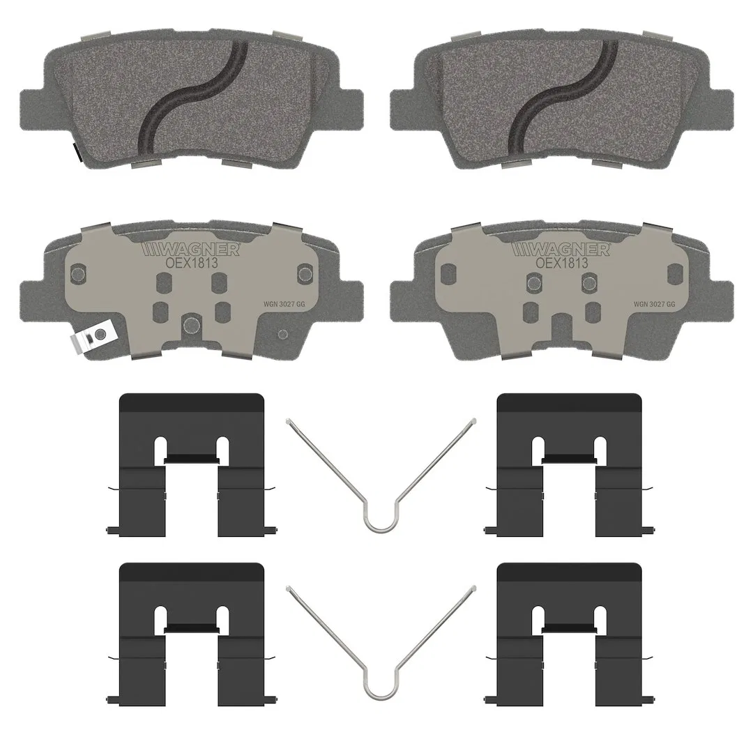 OEX1813 – WAGNER BRAKE Brake Pad, FMSI Number D1813-8428 Ceramic Set Of 4 With Mounting Hardware